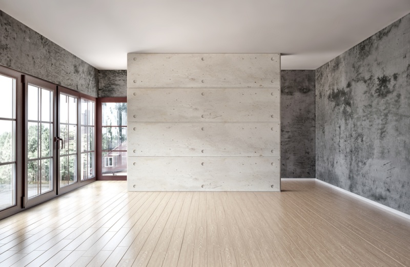 Home Exteriors Stucco Vs Concrete Burbach - Stucco Interior Basement Walls