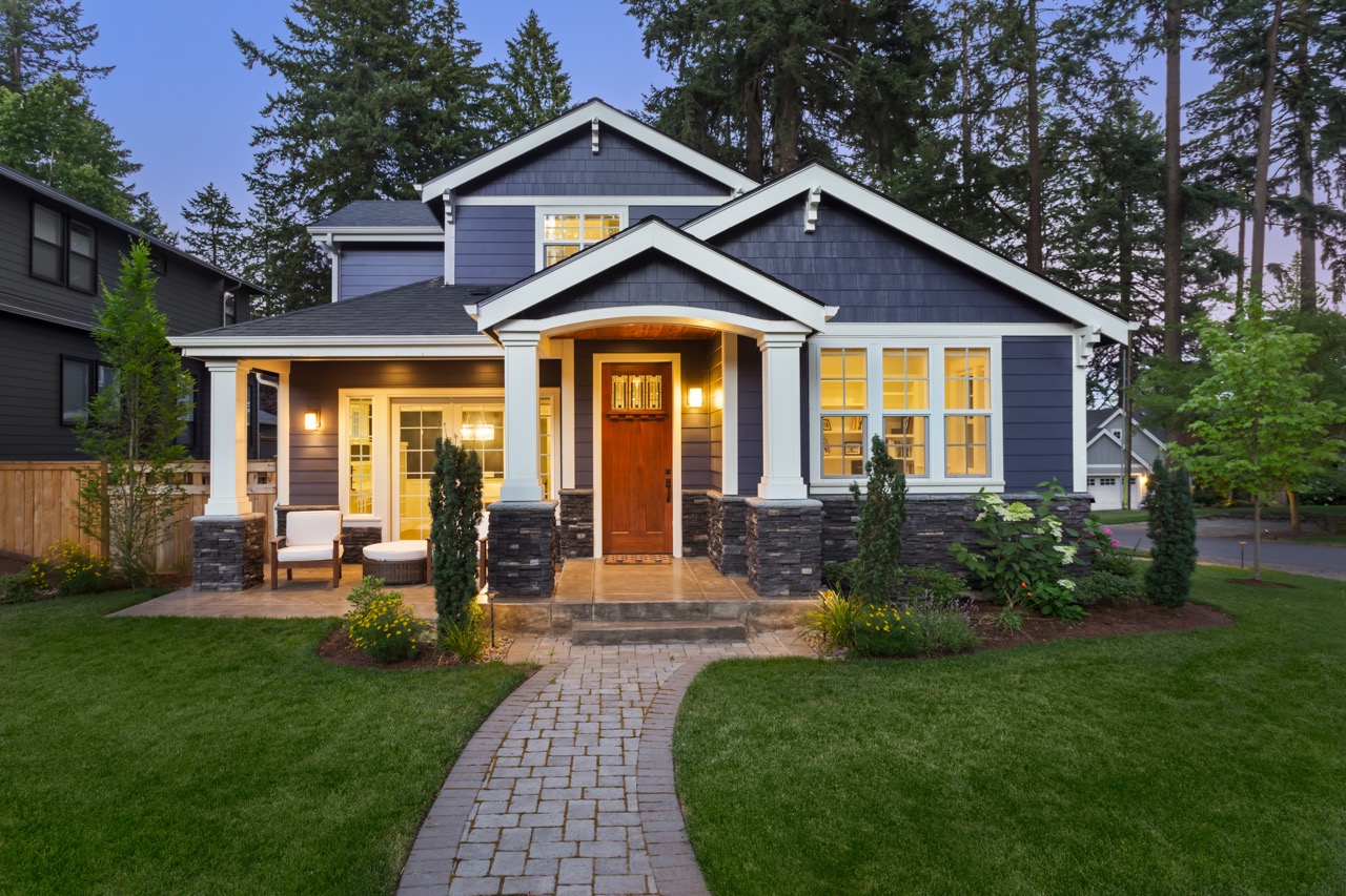 home with beautiful curb appeal